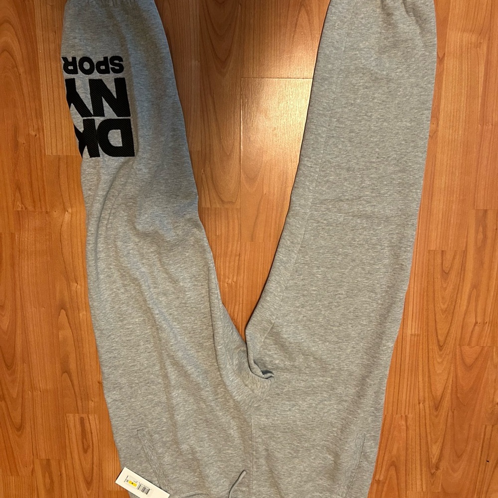 DKNY Gray Track Pants Relaxed Fit Joggers